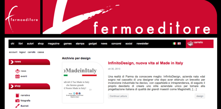Intervista su FermoMag: “InfinitoDesign, nuova vita al Made in Italy”